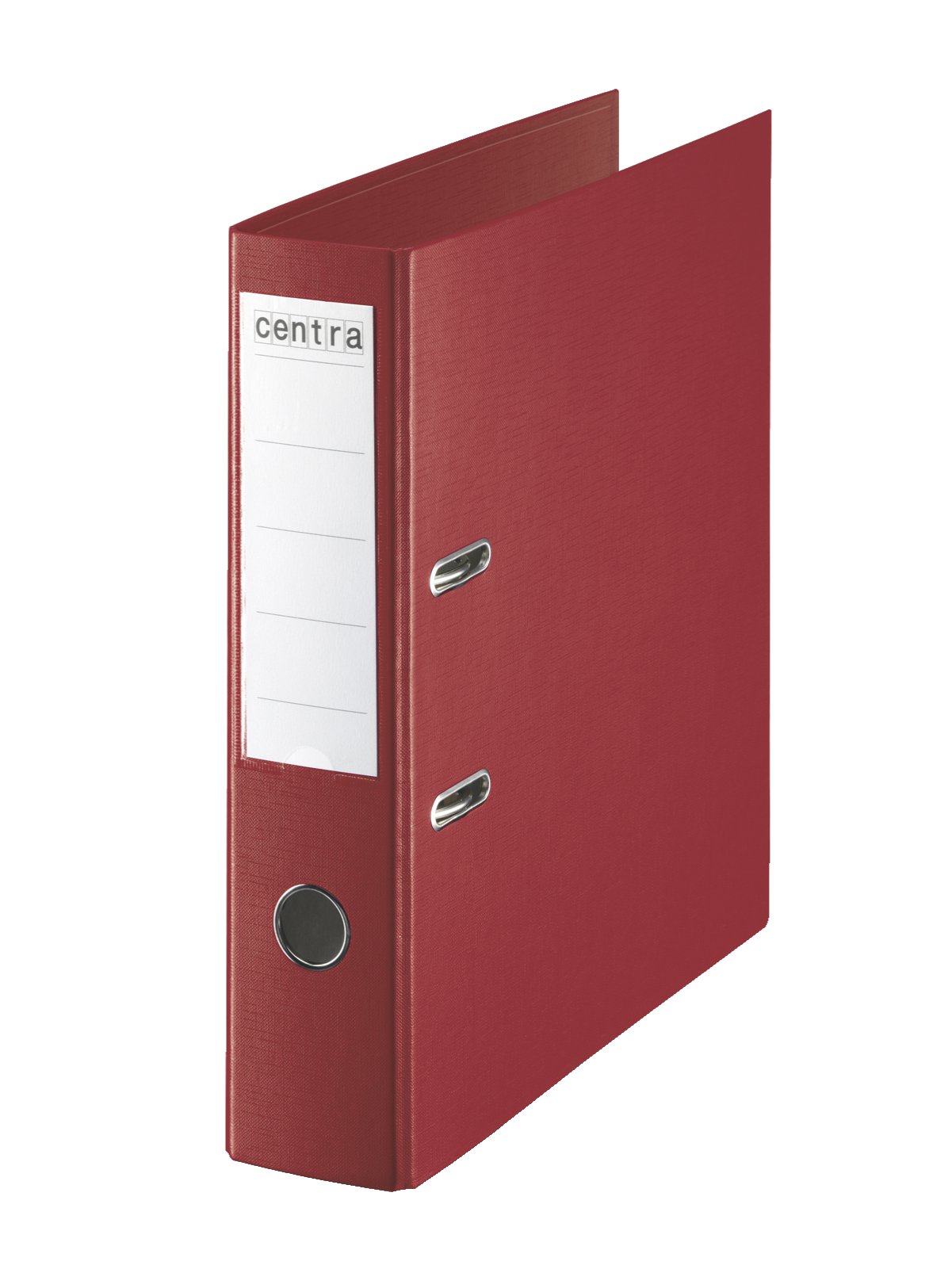 Centra 75 mm A4 Plastic Lever Arch File - Bordeaux, Pack of 10