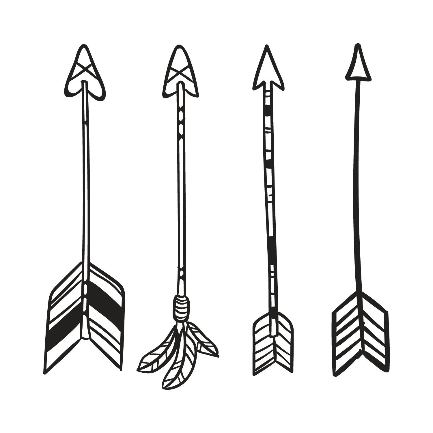 Bright Future Heirloom 4 Arrows - 6" Inch high cut vinyl decal - For Macbook, laptop, cars, trucks and more!