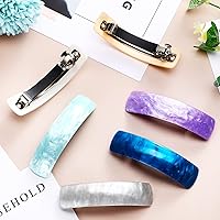 Vista 4 de WILLBOND 6 Piezas Pasadores de Cabello para Mujeres Pasadores Grandes para Cabello Clips Franceses Horquillas Broche Retro para Regalos de Mamá