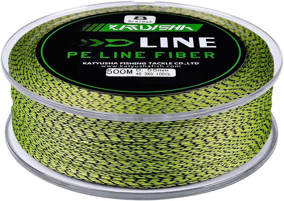 Braided Fishing Line, Abrasion Resistant Zero Stretch Braided Lines 4/8 Strands Super Strong Superline 6Lb -100Lb Test 109/328/547/1094/2187 Yards