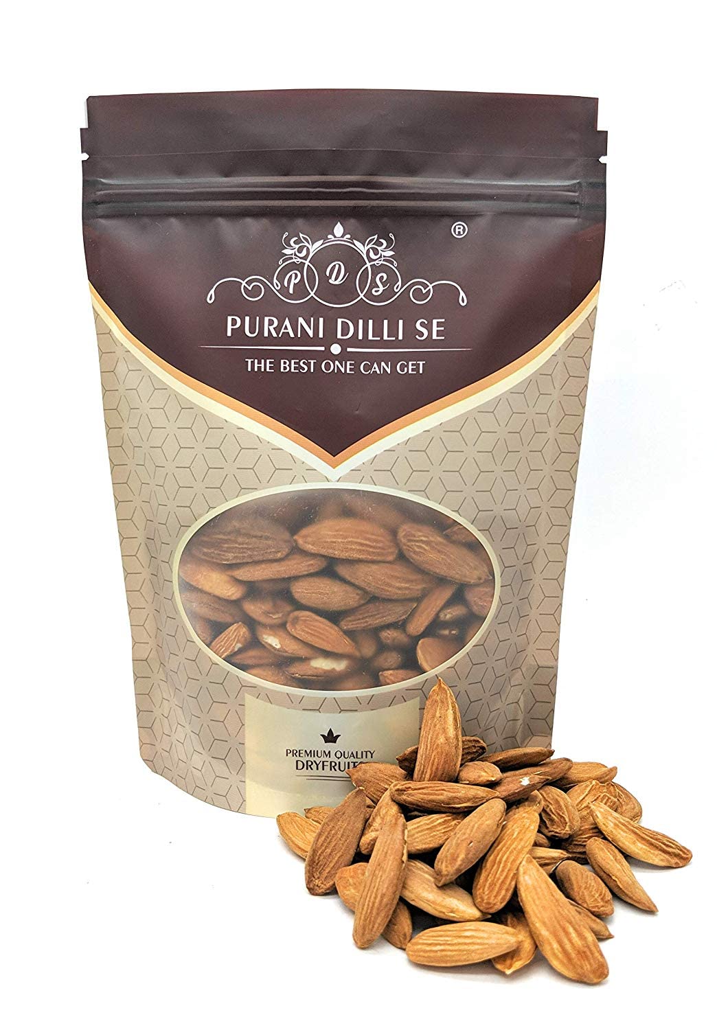 PURANI DILLI SE THE BEST ONE CAN GET Kagzi Jumbo Badam Giri Whole Almond|Real Badam (500Gm) (B0CWY54VKS) Amazon Price History, Amazon Price Tracker