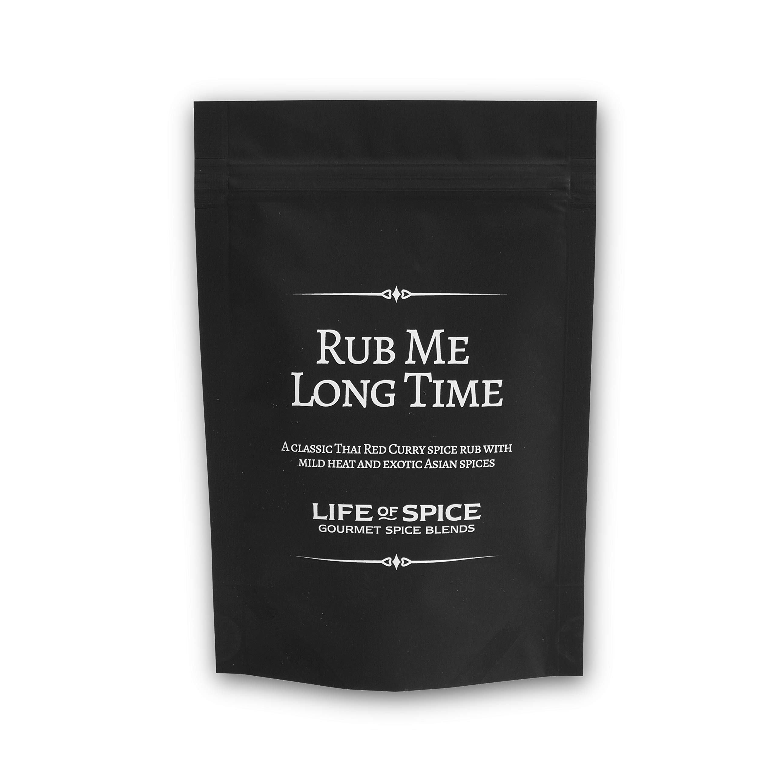Rub Me Long Time Spice Rub | All Purpose Thai Spice Rub for Meat, Fish and Veg - 60g Pack with Recipe Card | Coriander, Lemongrass, Galangal and Cayenne | Superb Street Food Spice Rub