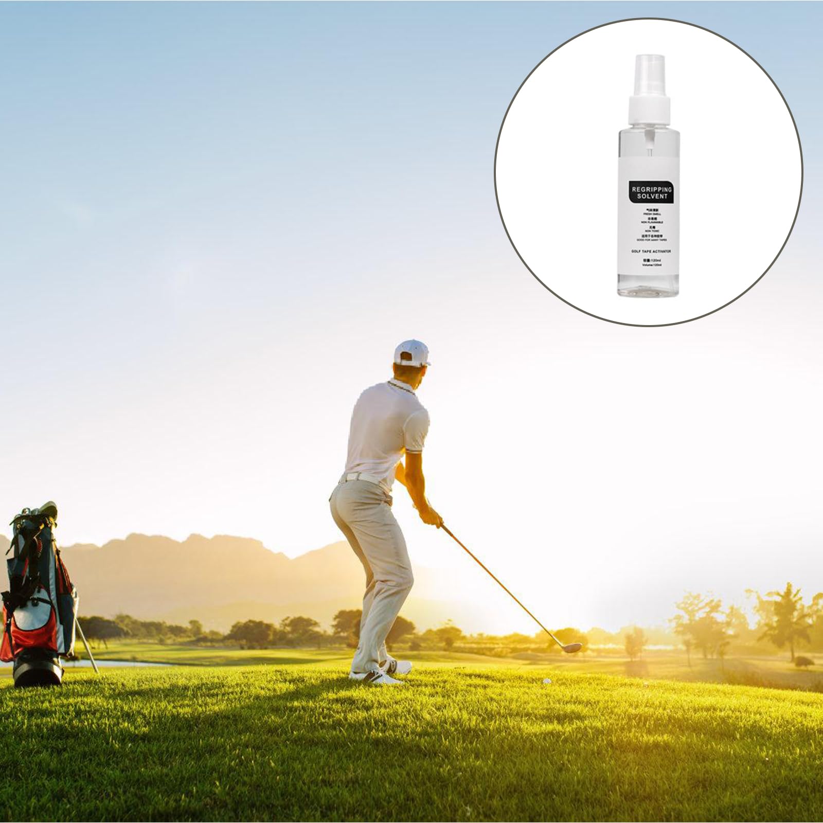 Advanced Golfs Club Grip Solvent Golfgriff-Ersatz-Kleber-Lösungsmittel für reibungslose Anwendung, Griff-Installationslösungsmittel