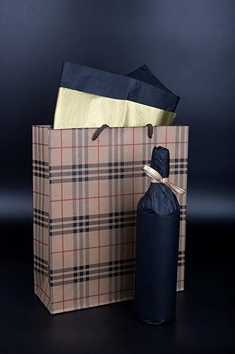 Miniatura 6 de Feibmir 60 hojas de papel de seda metálico de 6 colores, envoltura de regalo para fiestas de cumpleaños, Navidad, bodas, manualidades, 20 x 14