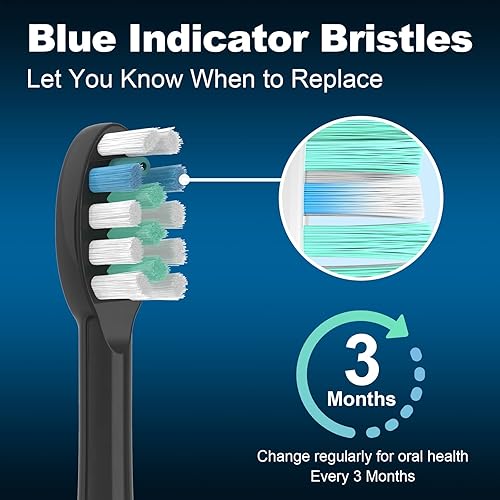 Miniatura 9 de Paquete de 6 cabezales de repuesto para cepillos de dientes compatibles con WaterPik Sonic Fusion 2.0, cabezal de cepillo de hilo dental FitMount