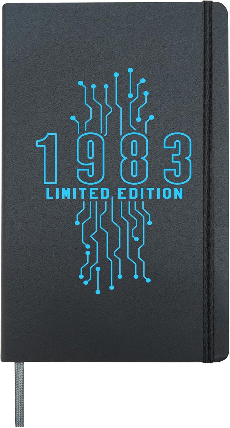 Birthday Vintage 1983 Year Limited Edition Gaming Gamer Hardcover Journal, Black