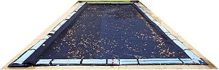 Blue Wave 25x45 Ft Rectangular Inground Pool Leaf Net Cover - Tight Mesh Traps Leaves Over Winter Cover