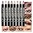 evpct 8Pcs Cream Eyeshadow Stick Set for Women, Metallic Mauve Light Pink Nude Brown Copper Beige Silver Gold Rose Shimmer, Silky Matte Shimmer Eyeshadow Applicator Sticks Eye Makeup sombras para ojos