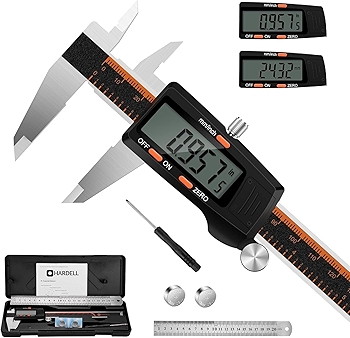 HARDELL 6 Inch Digital Stainless Steel Caliper with LCD Screen