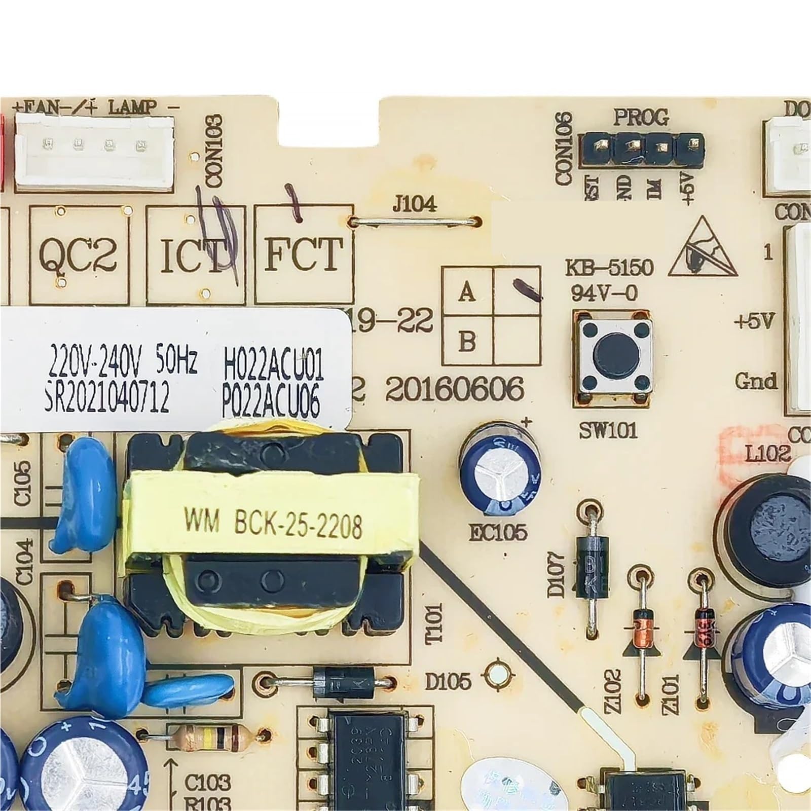 Płyta sterująca lodówką W19-22A płytka drukowana PCB HT-PCB-247-A11159B-PC-V01A części do lodówki/zamrażarki