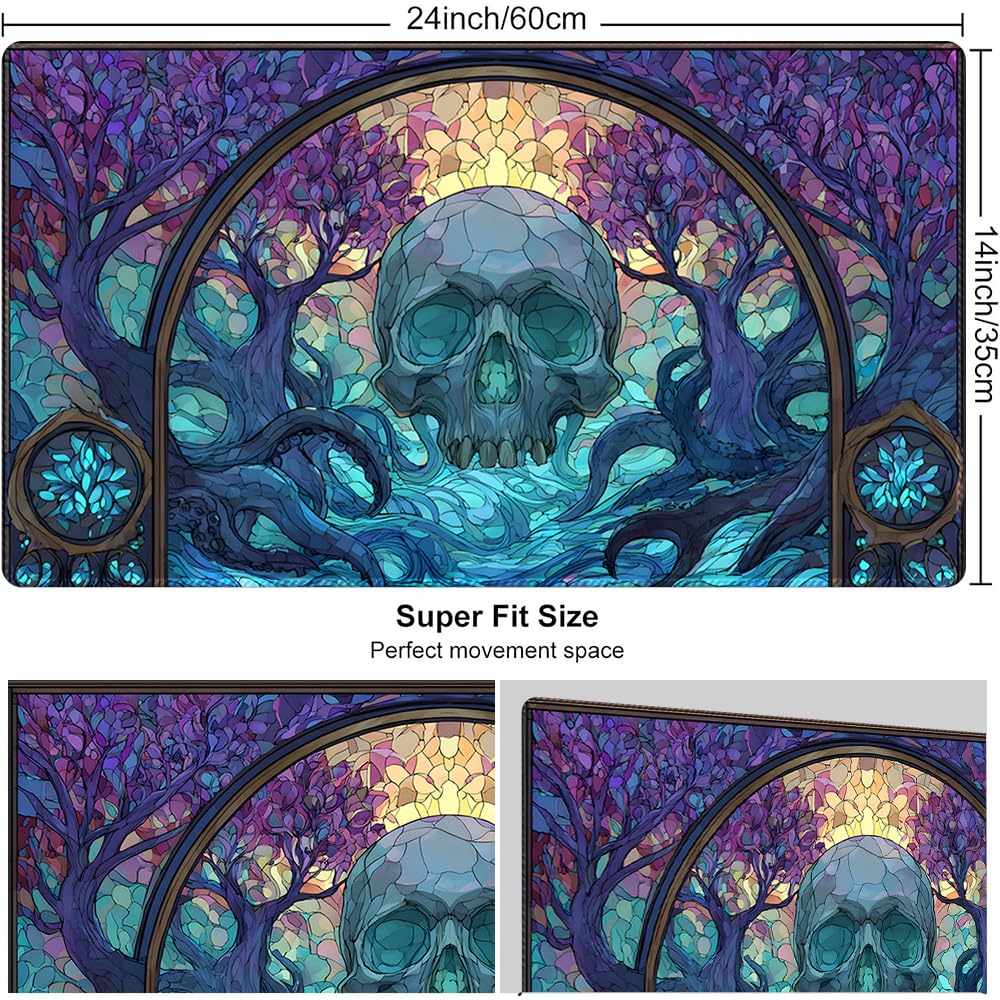 Board Game MTG Playmat + Black Waterproof Bag, Stitched Edges, Smooth Rubber Surface - Image 2