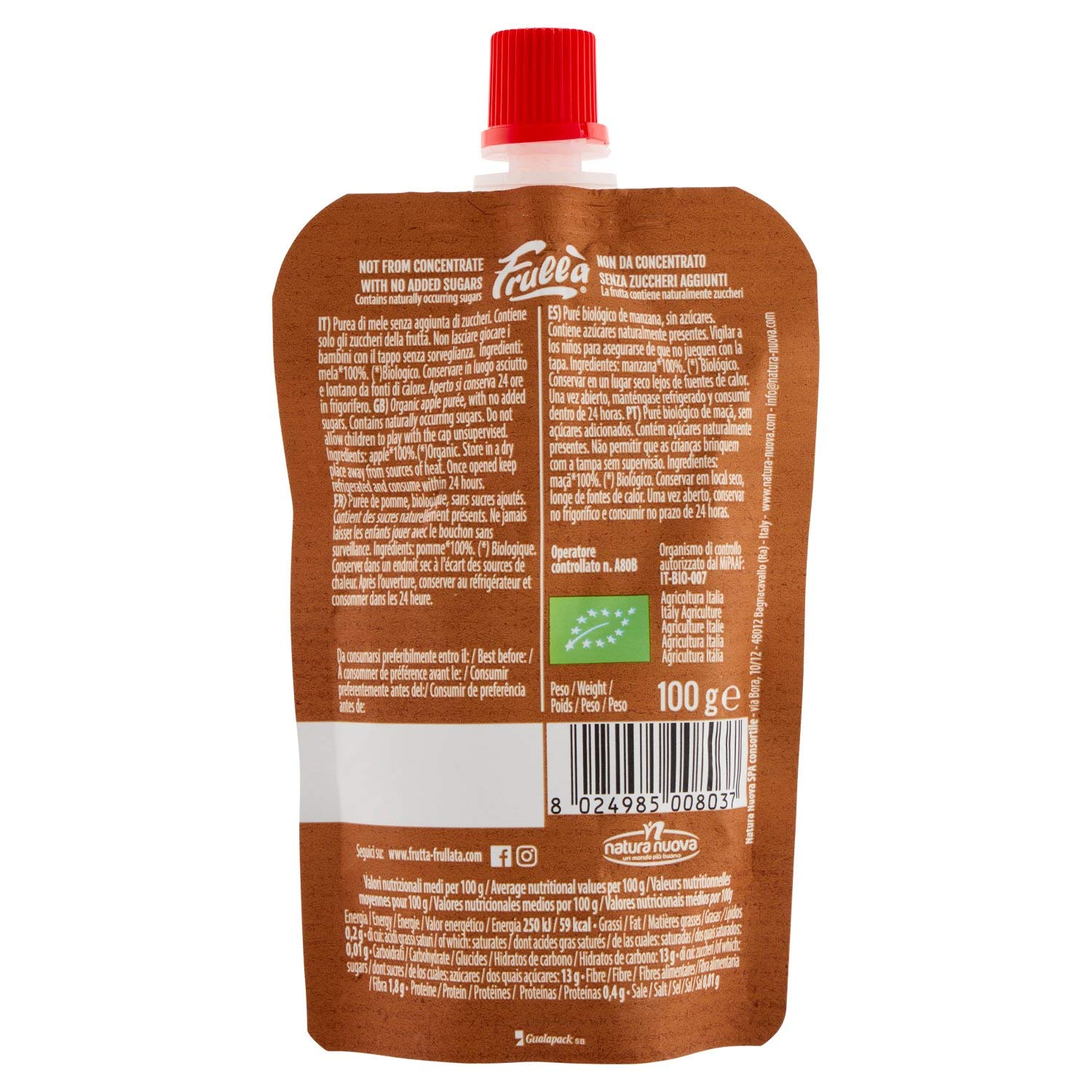 PURE MANZANA DOYPACK BIO 100g