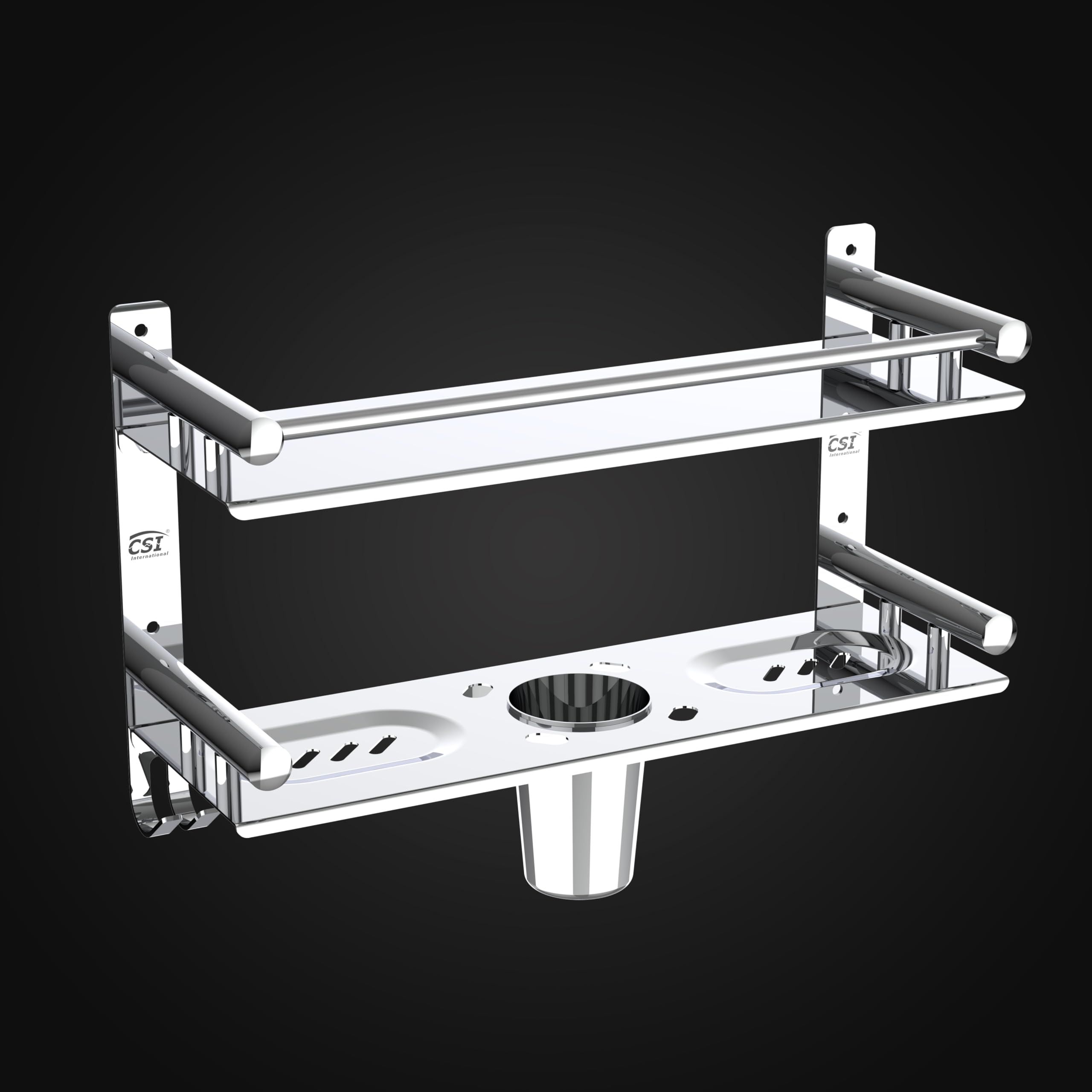See full amazon price history chart for CSI INTERNATIONAL Stainless Steel Multi-use Rack/Bathroom Shelf/Kitchen Shelf/Bathroom Stand/Bathroom Rod/Bathroom Accessories Stainless Steel Wall Shelf (Number of Shelves - 2) CSI INTERNATIONAL Stainless Steel Multi-use Rack/Bathroom Shelf/Kitchen Shelf/Bathroom Stand/Bathroom Rod/Bathroom Accessories Stainless Steel Wall Shelf (Number of Shelves - 2) (B09KJ97W6P) Amazon Price History, Amazon Price Tracker