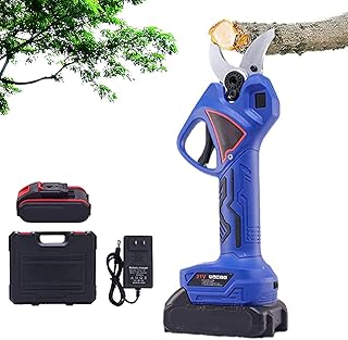 Tesouras de poda elétricas,tesouras de podar elétricas sem fio com baterias de reposição,podador sem fio para jardinagem, corte de galhos,árvores frutíferas,diâmetro de corte de 45mm,1pcsbattery
