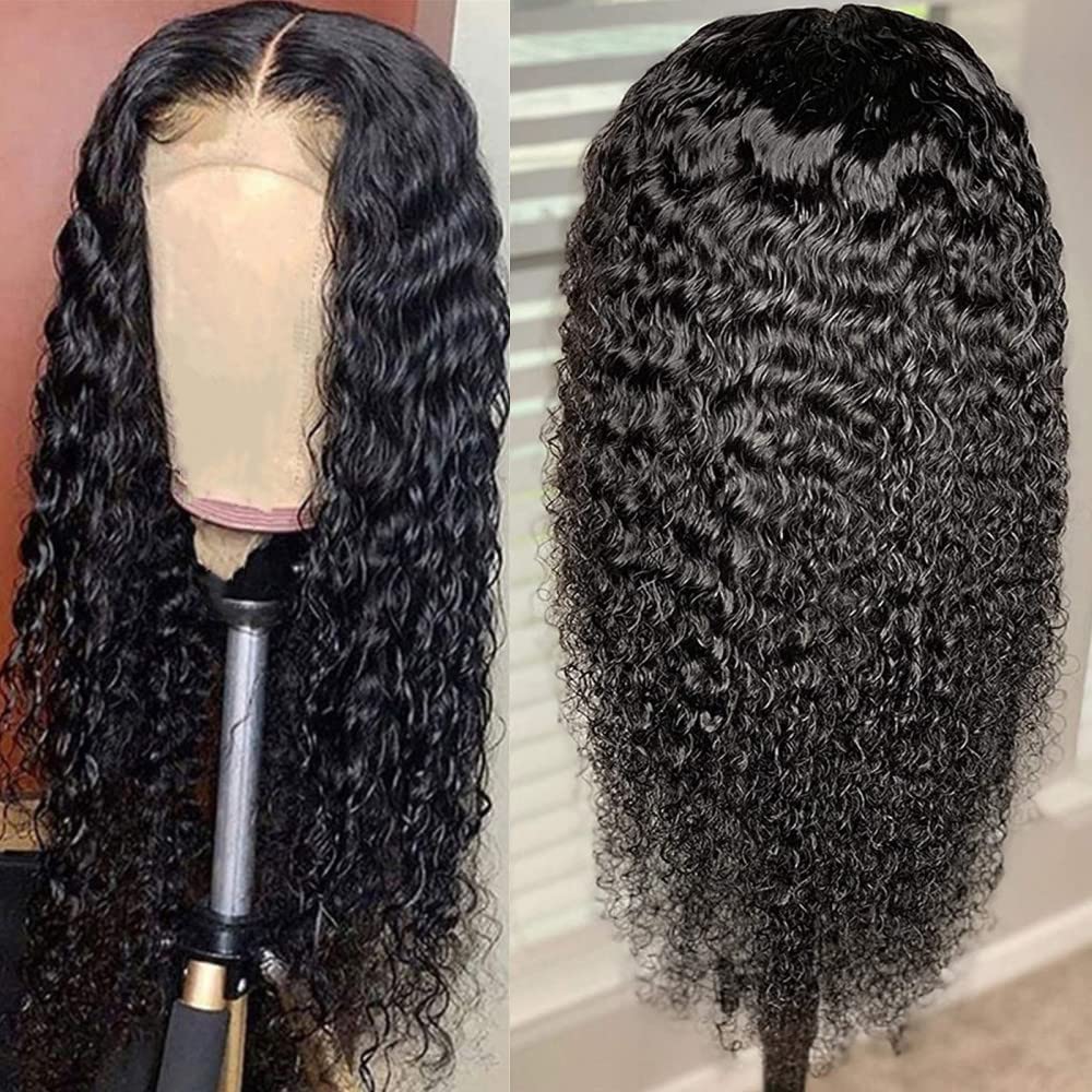 200 Density Water Wave Lace Front Human Hair Wig 20 Inch Amazon.com : Zhengshuo Water Wave Lace Front Wigs Human Hair  main image 4