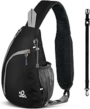 WATERFLY Crossbody Sling Bag Small Water Resistant Backpack Lightweight Shoulder Chest Daypack for Men Women Hiking Travel