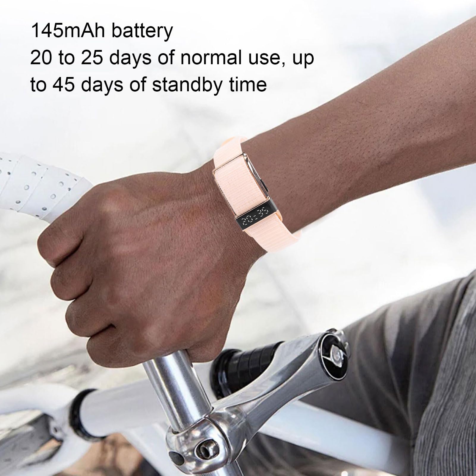 Matybobe Bracciale Smart Fitness Tracker in Nylon Elegante Impermeabile