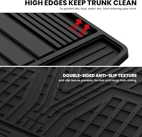 Miniatura 5 de LASFIT Alfombrillas para automóvil, para todo tipo de clima, elastómero termoplástico personalizable, fácil de limpiar, resistente, no se doblan