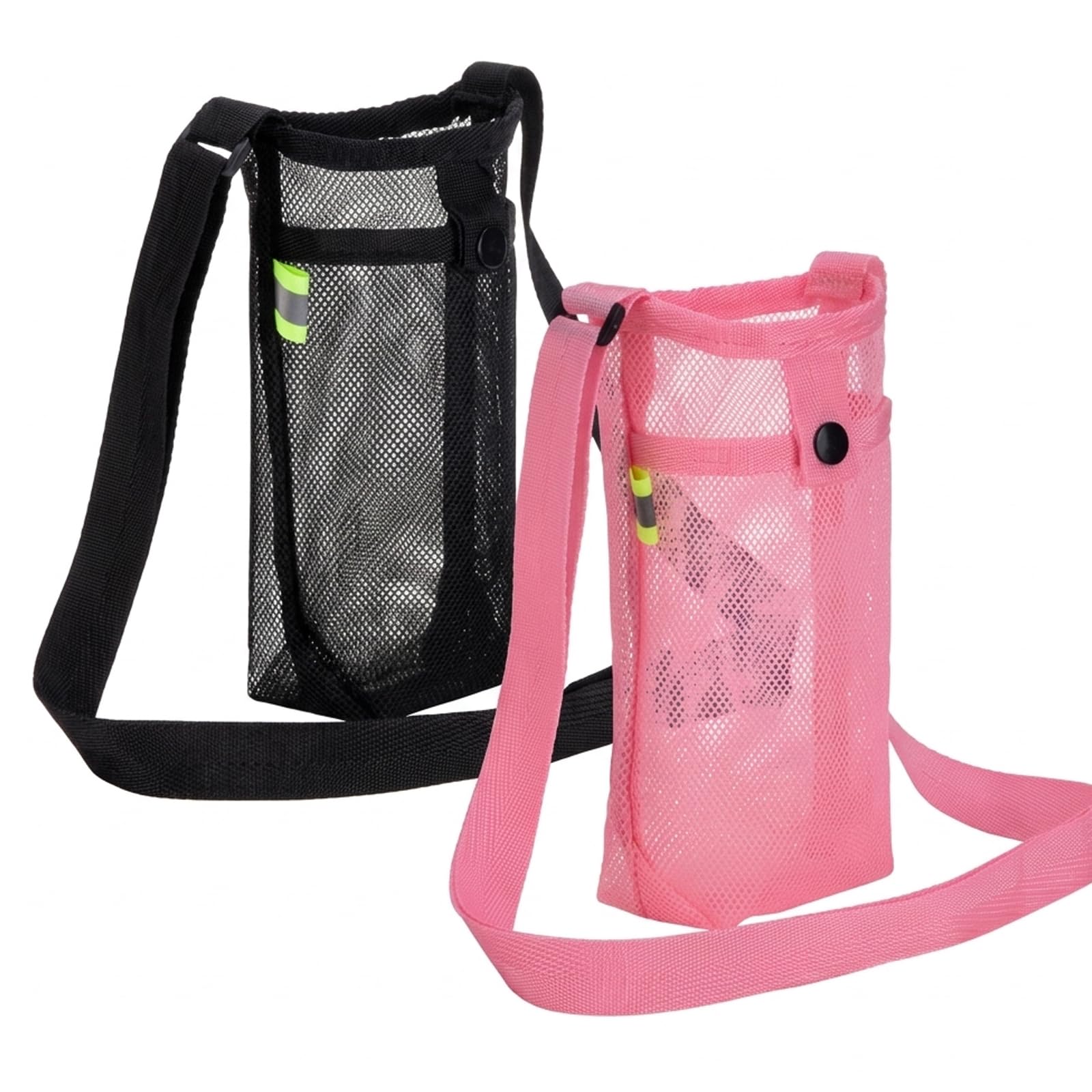 KSVFTB 2Pcs Water Bottle Carrier with Shoulder Strap, Holder for Outdoor Hiking and Gym Workouts, Adjustable Water Bottle Bag with Strap for Family Sports Activities