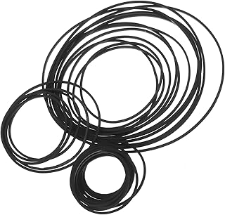 Cassette Belts 60pcs Cassette Rubber Cassette Belts Cassette Deck Belts Cassette Recorder Belts Transmission Belt Repeater Audio Tape Walkman Square Box Cassette Tape Recorder