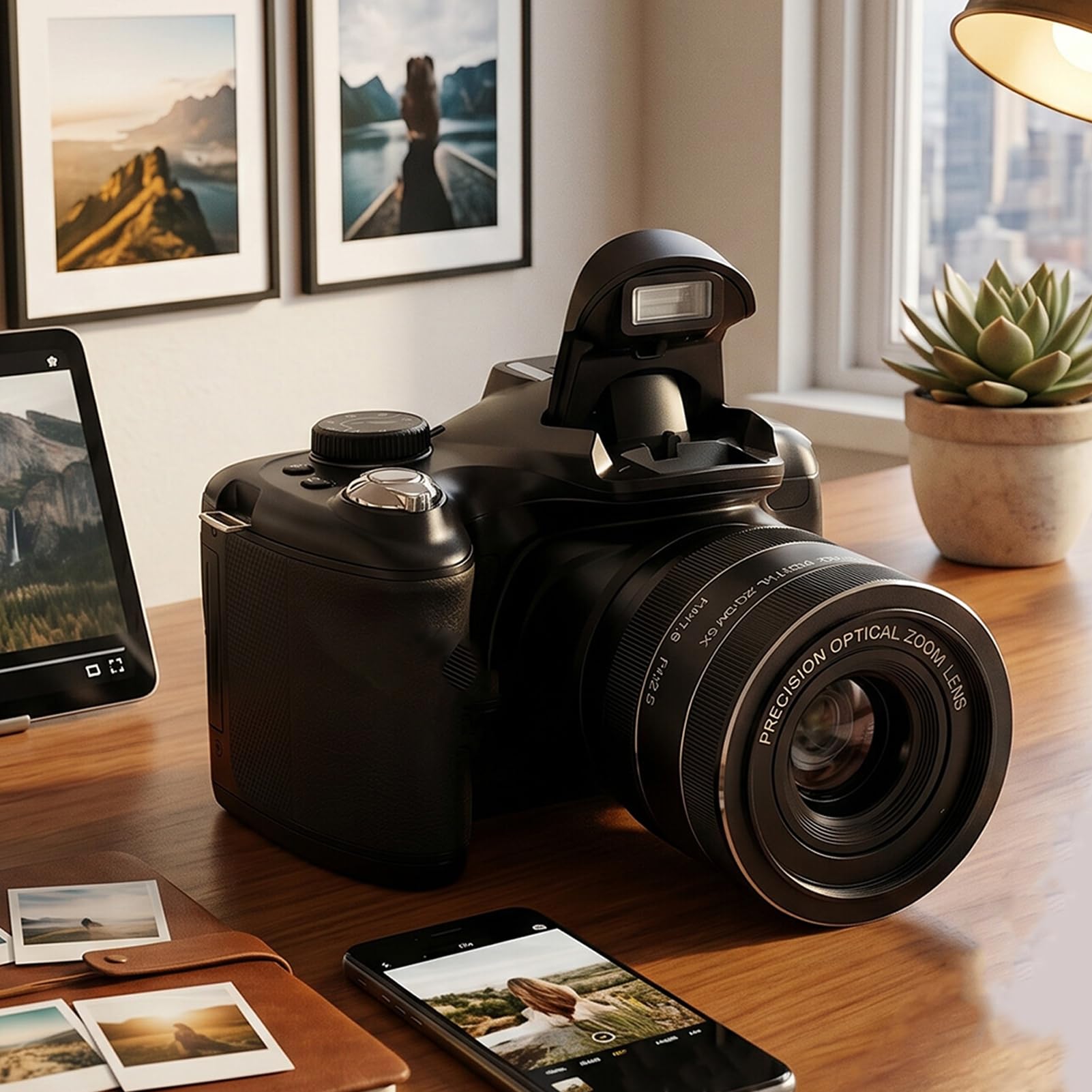XUMIUZIY Cámara Digital WiFi 8K 75MP, Zoom óptico Digital 5X 8X