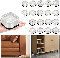 Vista 43 de shouwuhho Paquete de 16 Elevadores de Muebles Ajustables Elevadores de Cama de Servicio Pesado Elevan Altura 1", Elevadores de Cama Cuadrados Negro