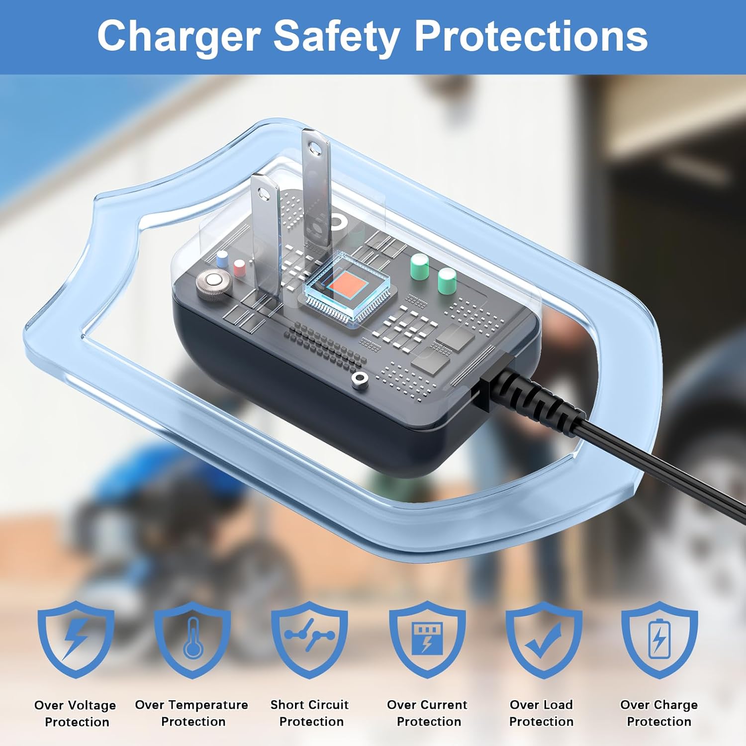 12V AC Adapter Charger for Powerstroke Subaru EA190V Pressure Washer 3100 psi PS803155E PS8C310E PS80555E 3200 PS906811P-H GX390 6800 8500 PS8C312E Power Generator RY803100 3000 RYOBI