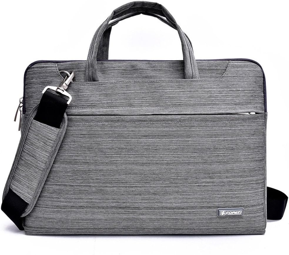 Seiorca Laptops Bag for 13.3 14 14.1 inch Samsung Lenovo Macbook Pro Sony Dell HP Computer Messenger Bag / Briefcase Sleeve Carrier Men Case with Detachable Shoulder Strap(Grey)