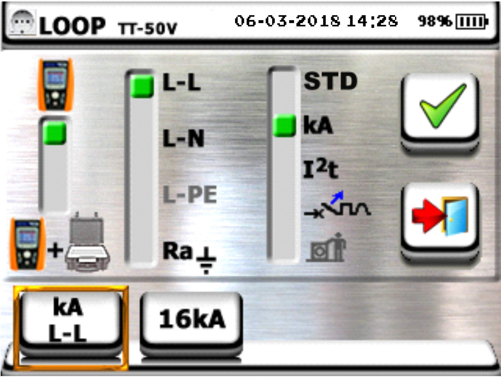 HT-Instruments VDE 0100 tester instalacji z ekranem dotykowym, Combi G3