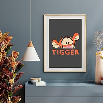 Amazon｜くまのプーさん ティガー ポスター 絵画 インテリア 壁紙用