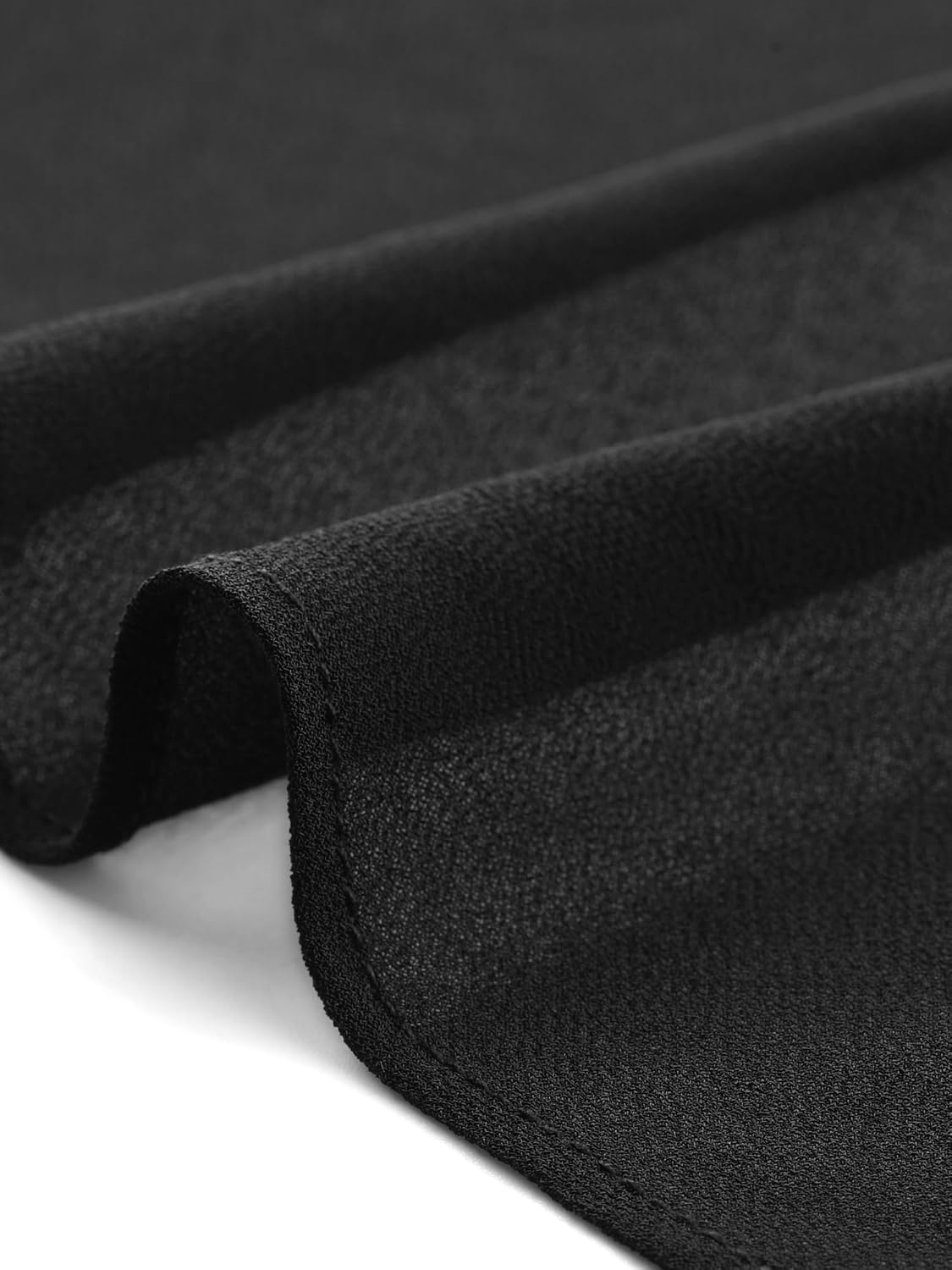 Seta T Women's Flowy Top V Neck Lightweight Chiffon Blouses Dressy Asymmetrical Shirt Double Layered Summer Top - Image 7