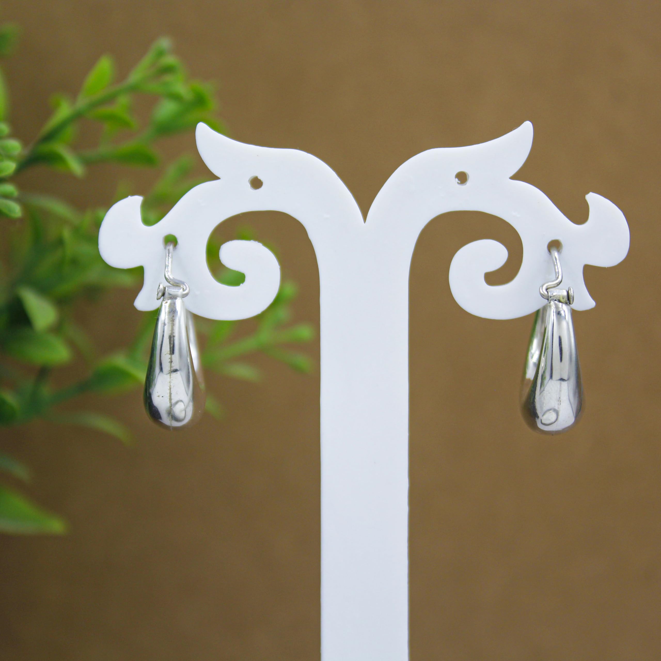 Aros de Plata de Ley 925 y Oro Vermeil de 18K Hechos a Mano para Mujer, Diseño de Media Luna, Ligeros e Hipoalergénicos, Joyería Minimalista para Uso Diario y Regalo