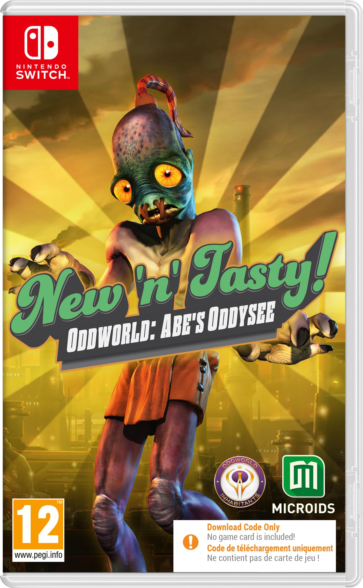 New 'N' Tasty! Oddworld: Abe's Oddysee (Switch Code-in-Box)