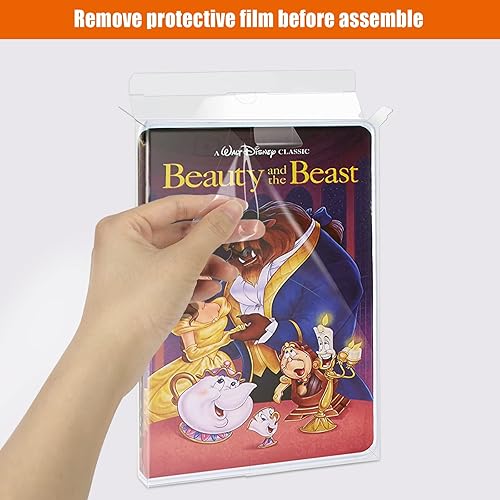 Miniatura 5 de Funda de almacenamiento VHS, contenedor transparente de casete VHS - 10 paquetes