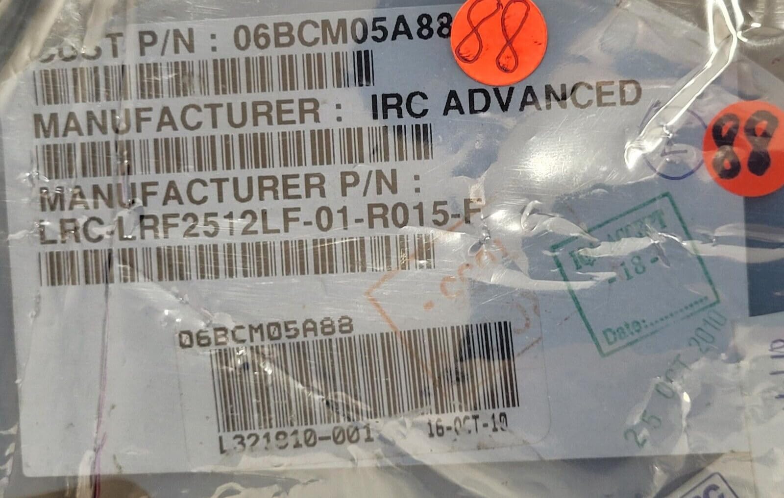 (10 PC) LRC-LRF2512LF-01-R015-F IRC