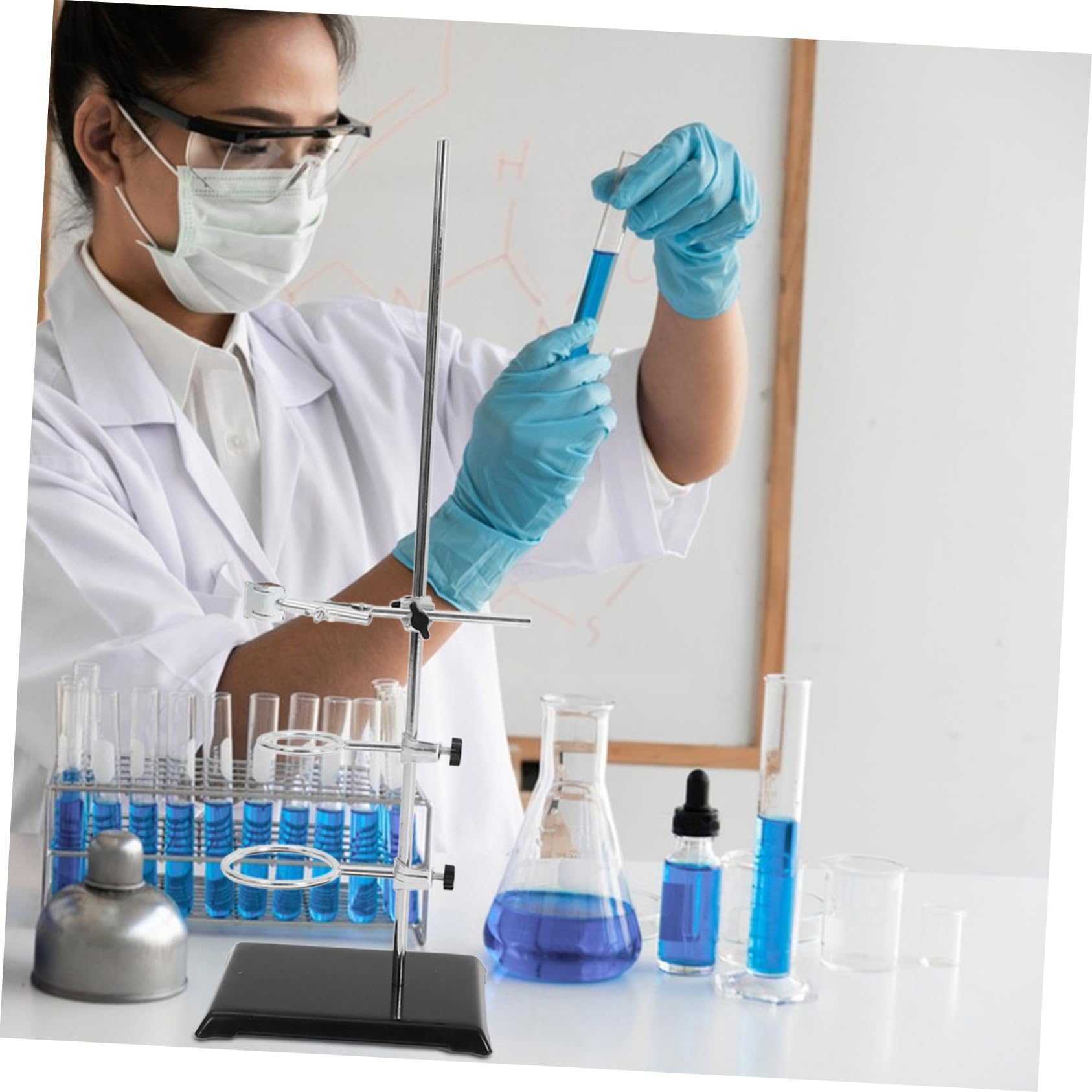Alipis Supporto da Laboratorio Morsetto Supporto per Attrezzature Metallico per Esperimenti Chimici