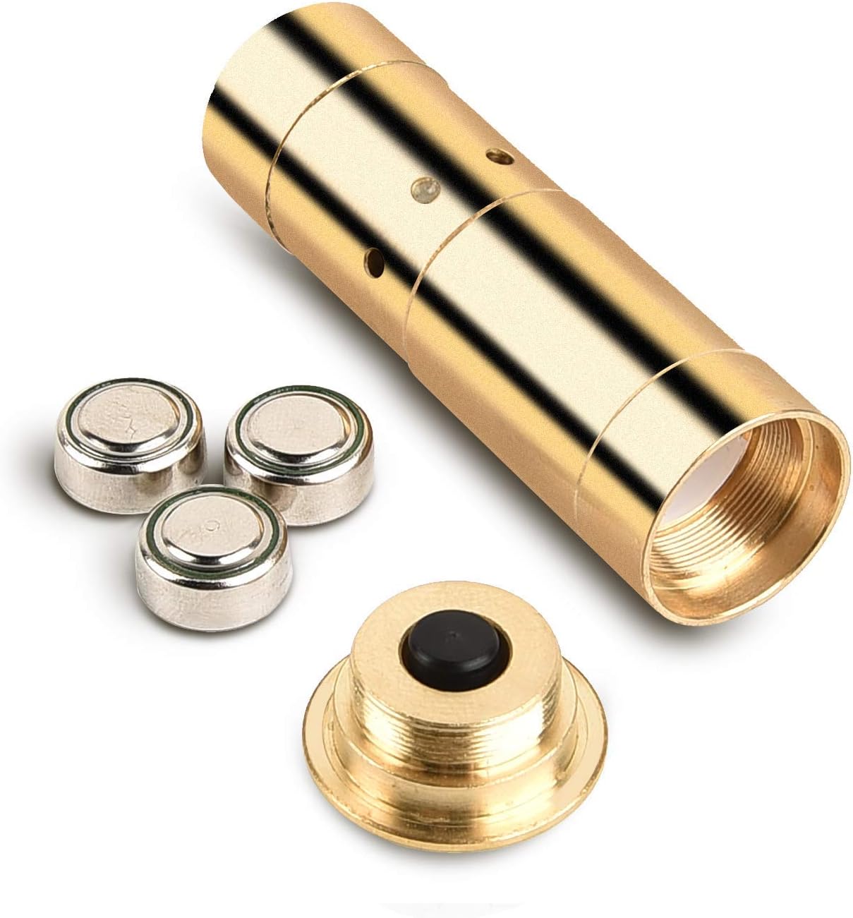 MidTen Bore Sight Laser .45acp 20-Gauge 7.62x54R Red Dot Boresighter with Extra Batteries