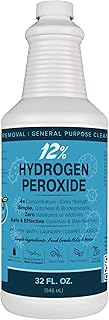 MAXTITE 12% Hydrogen Peroxide Solution - 32 Fl Oz (Just Food-Grade H2O2 & Water!) - Ecofriendly Natural Cleaning Solution for Kitchen, Bath, Laundry & More - HDPE Bottle w/Child-Safe Cap Made in USA
