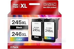 Remanufactured 245XL 246XL Ink Cartridges Combo Pack for Canon Printers
