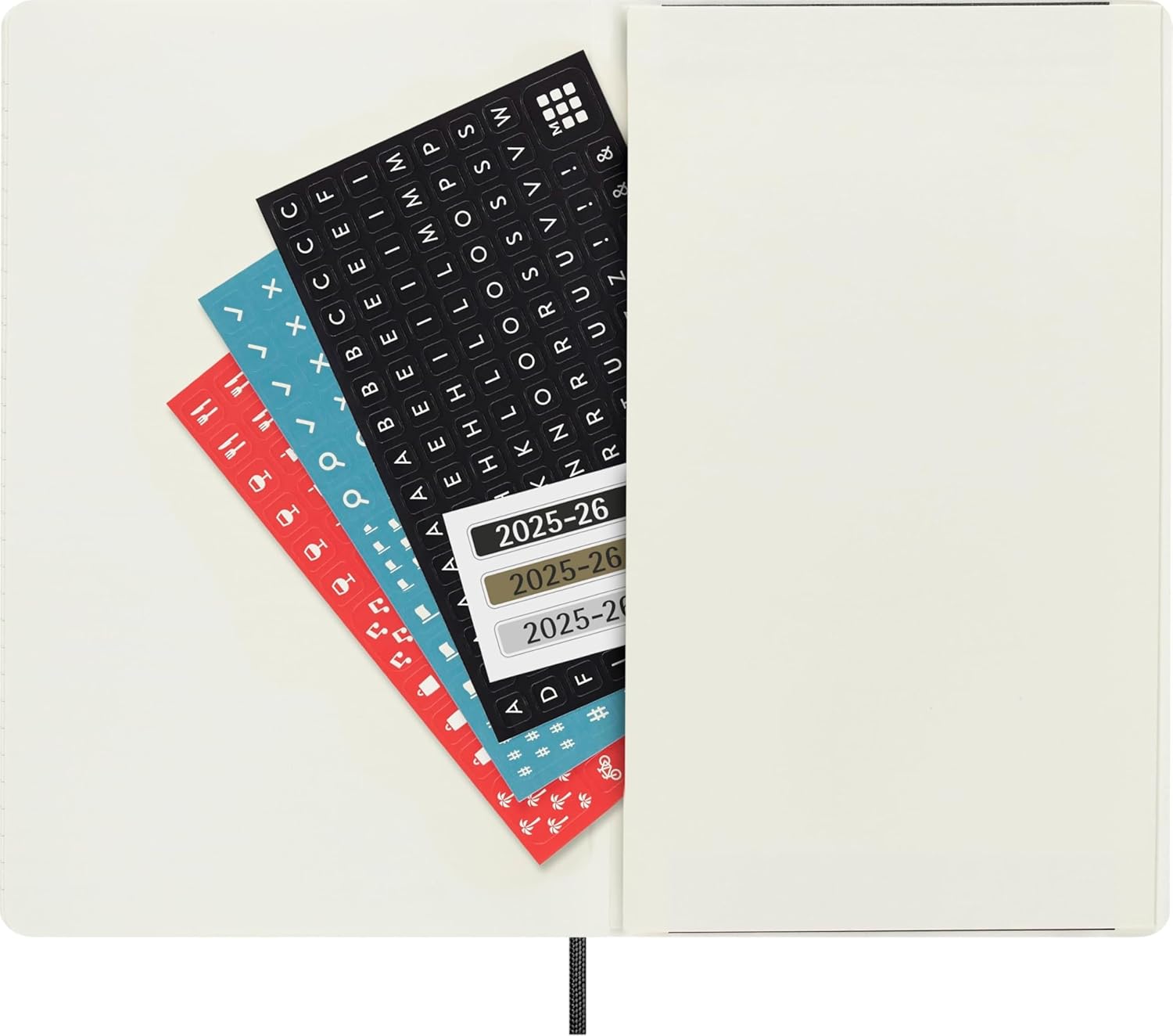 Moleskine Classic 18 Month 2025-2026 Weekly Planner, Soft Cover, Large (5" x 8.25"), Black, 208 pages