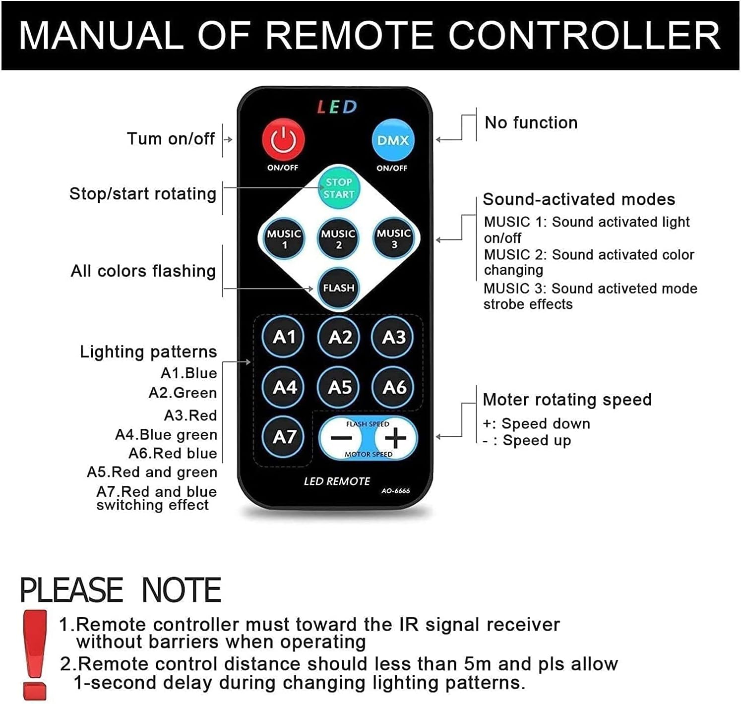 Sound Activated Party Lights with Remote Control Dj Lighting, RGB Disco Ball, Strobe Lamp 7 Modes Stage Par Light for Home Room Dance Parties Birthday Xmas Wedding Show Club