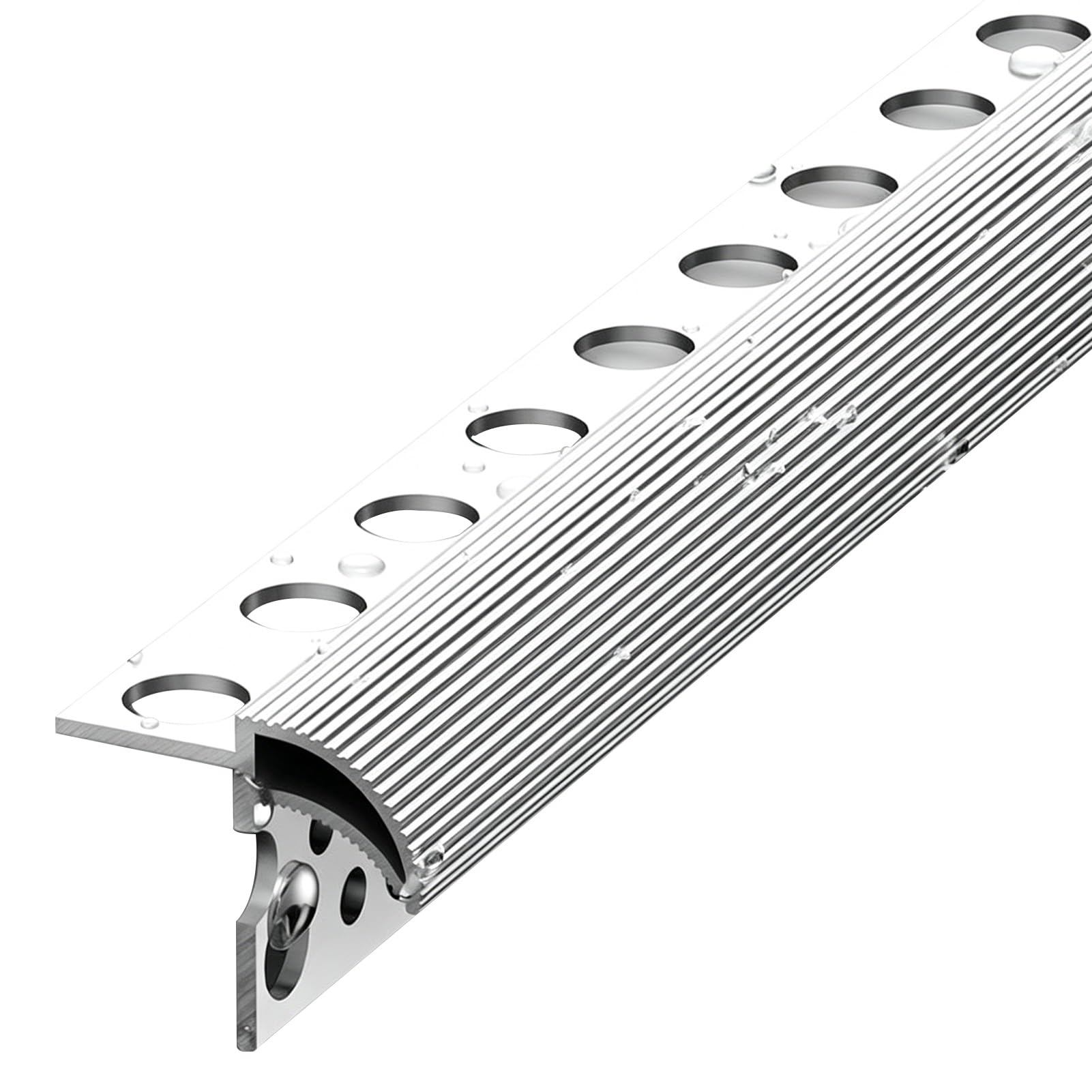 Aluminum Eaves Drip Line Deflector,Metal Window Sill Guard,Window Sill Edge Water Drainage Profile,Protect Walls from Moisture(40mm)