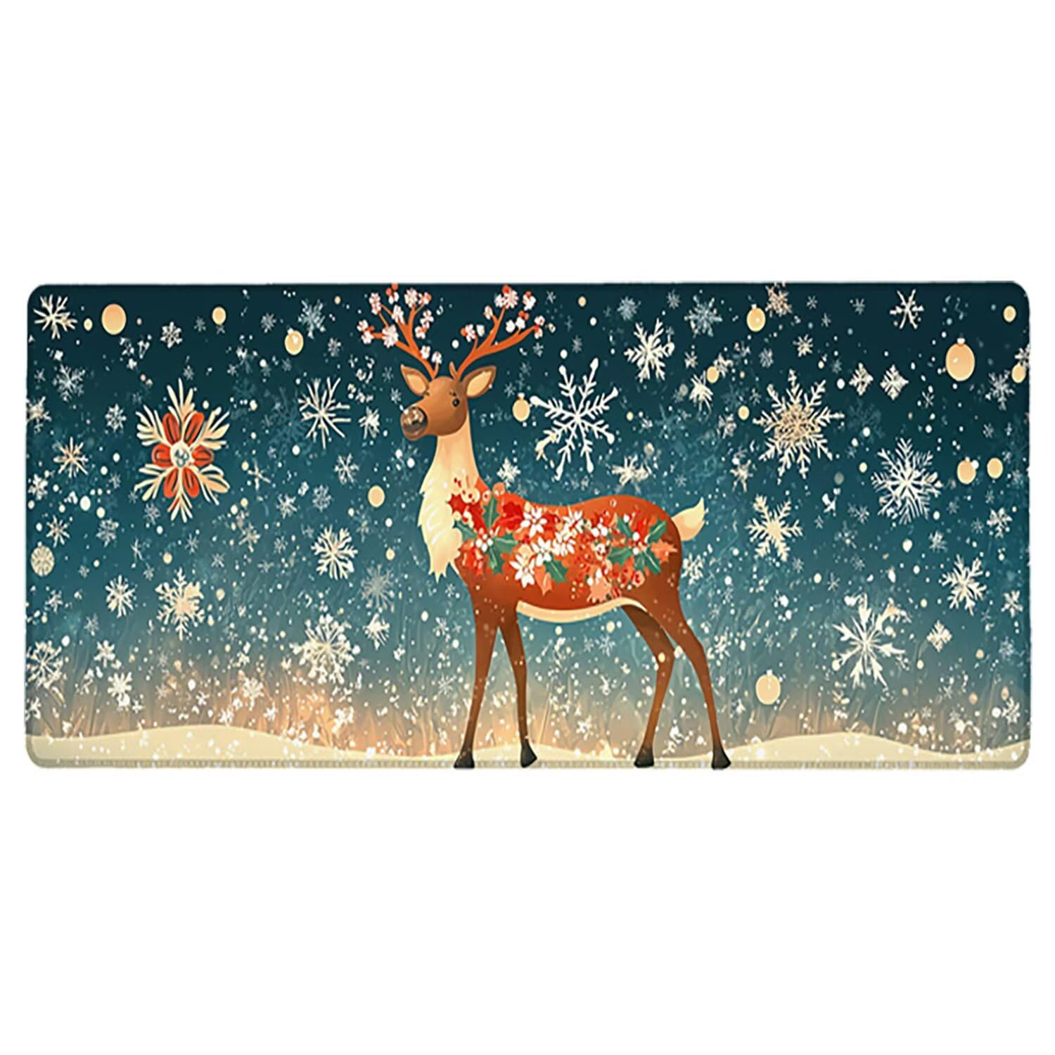 Podkładka pod mysz do gier XXL - 1400x600x3mm - zwierzęta duża antypoślizgowa podkładka pod klawiaturę biurową ze zszytymi krawędziami, niebieska duża podkładka pod mysz do gier do biura i domu