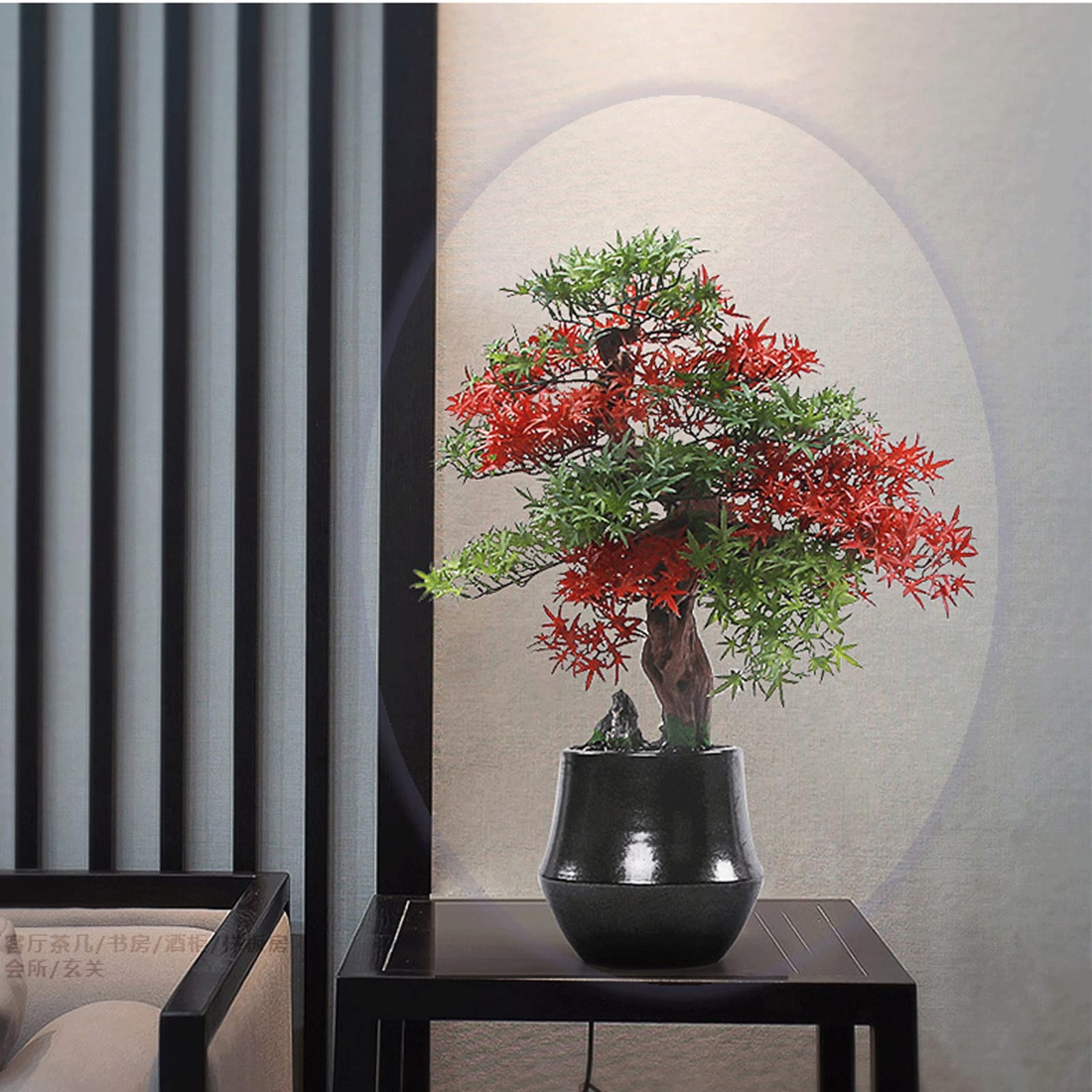 Plantes Artificielles Simulation de plante en pot artificielle Fleur Art Bonsaï Plante Vert Indoor Vert Bonsaï Séjour Pastoral Fake Plante Potechniale Artificielle Artificielle Green Grass Bureau Accu