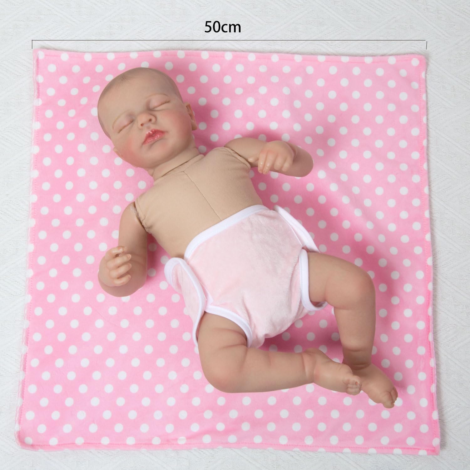 Baby Doll Bassinet with Blanket Diaper 3-Piece for 15-22 Inch Dolls, Thick Reborn Doll Cradle Bed Portable Toddler Doll Basket Carrier for 18-20 Inch Newborn Dolls Accessories Girl Gift