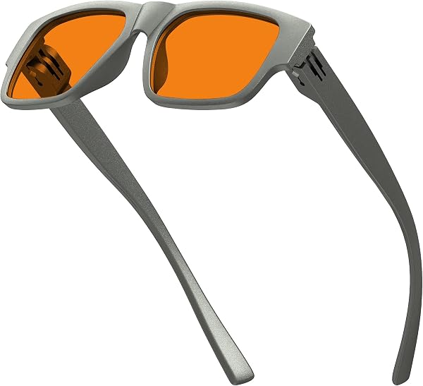 Eyekepper オレンジブルー遮光メガネ、アンバーレンズ - より良い睡眠、目の負担、光感度保護 - 2