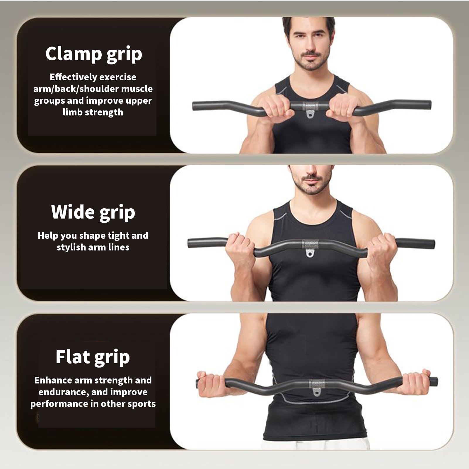 Lat Bar – drążki kablowe akcesoria do studia fitness – antypoślizgowa stacja kulturystyczna do treningu siłowego dla mężczyzn i kobiet, początkujących sportowców