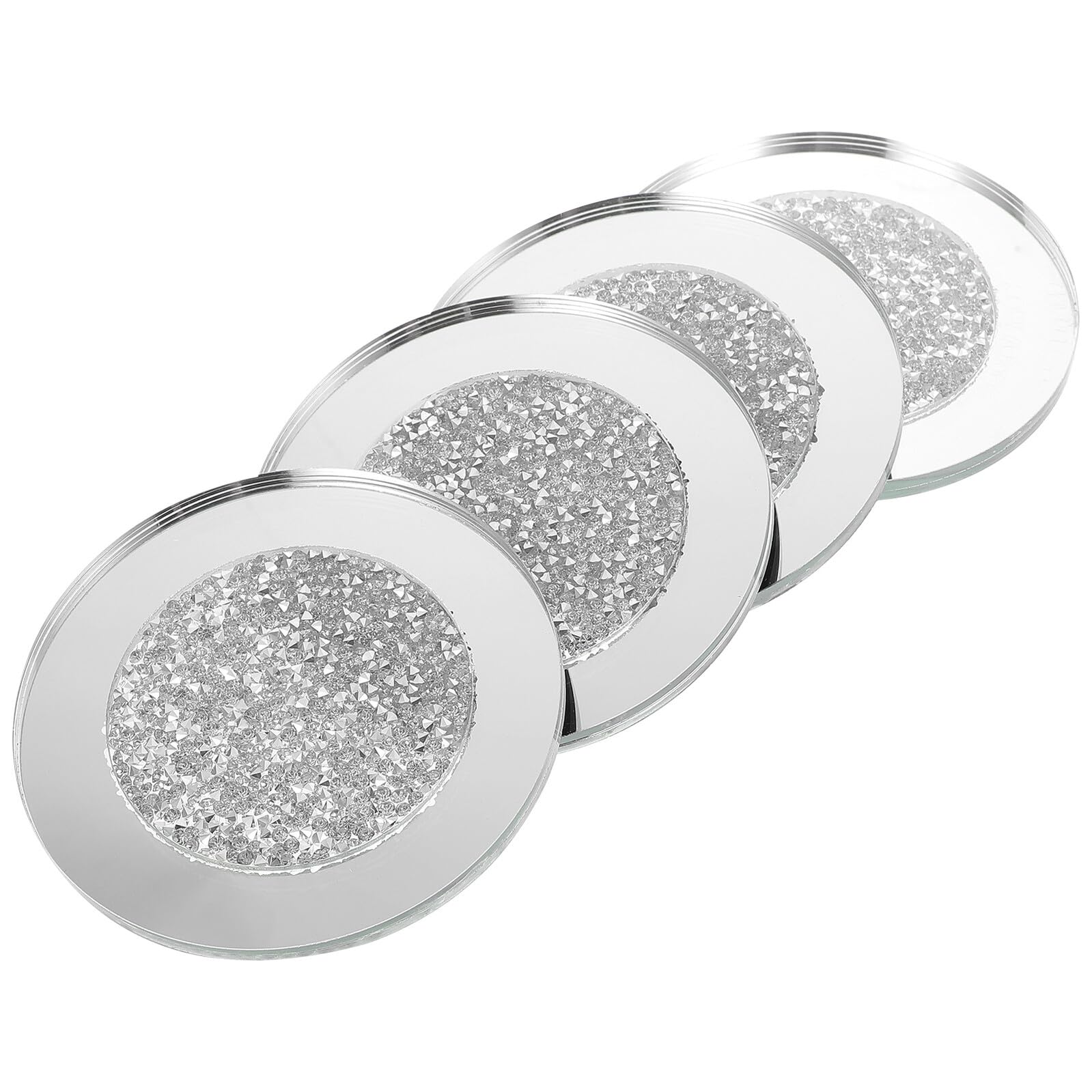 Dessous de verre en verre pour décoration de bureau moderne et protection de table