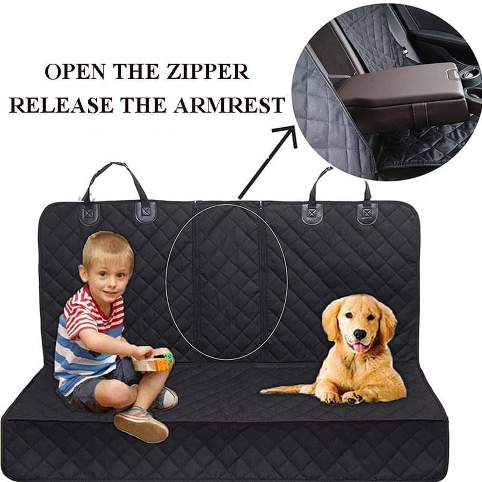 Housse de Siège d'auto pour Chien Banquette Arrière, pour Renault Trafic 3 Phase 3 2021-2024 2025 Protection Voiture Chien Protege Banquette Arriere