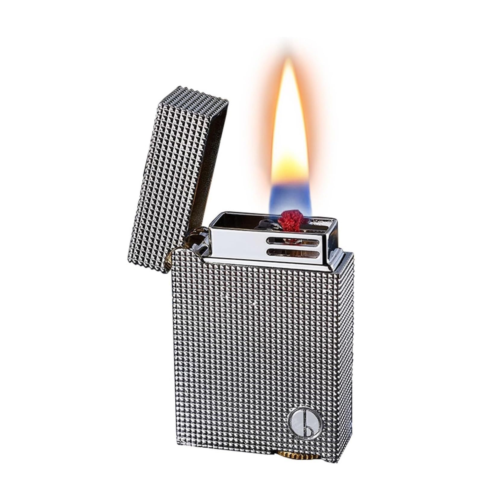 Encendedor de queroseno metalizado con sensor de voz para barbacoas y camping
